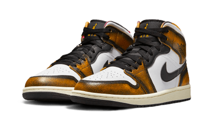 Air Jordan 1 Mid SE Orange Wear-Away (DQ8417-071) - 36 EU - 4Y US - Orange | SOSUKICKS