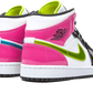 Air Jordan 1 Mid White Black Cyber Pink