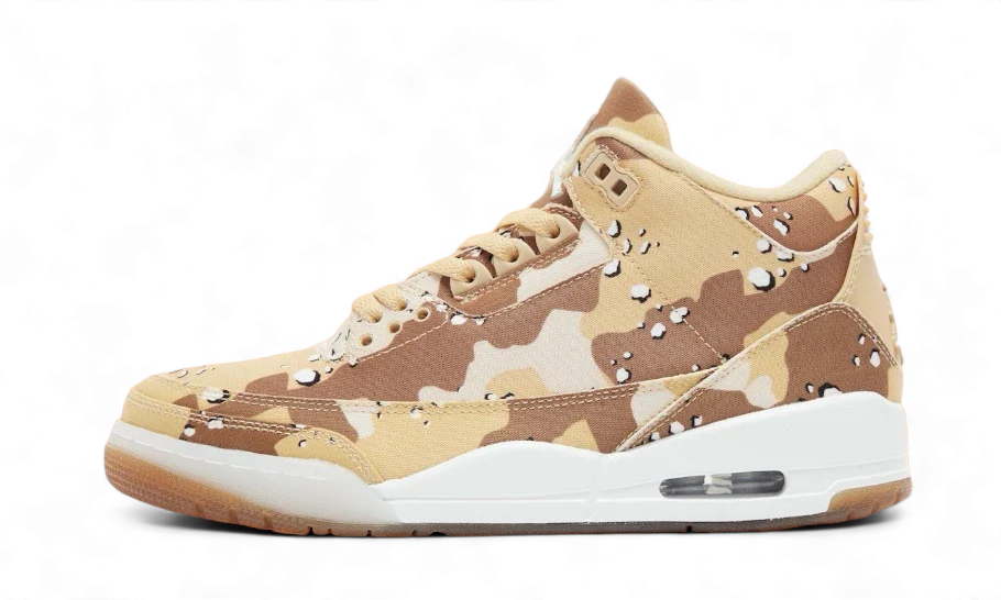 Air Jordan 3 Retro WNBA Desert Camo (HM4301-200) - EU 35.5–44.5 - Brown | SOSUKICKS