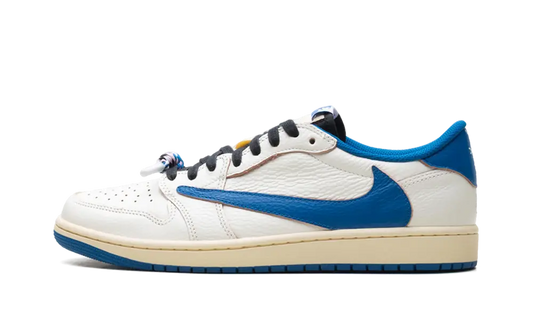 Air Jordan 1 Low OG  Fragment Travis Scott White Blue