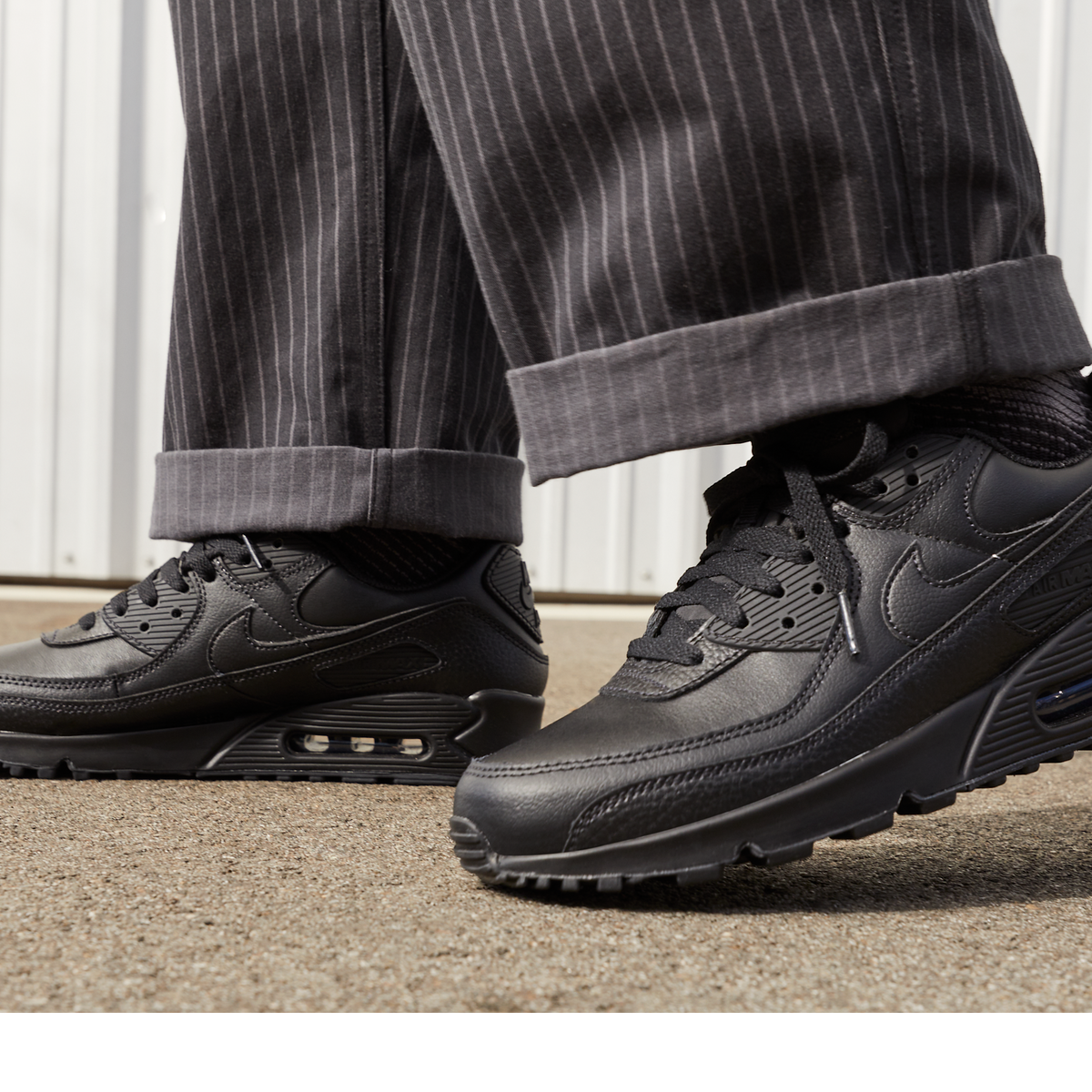 Nike Air Max 90 Leather Triple Black