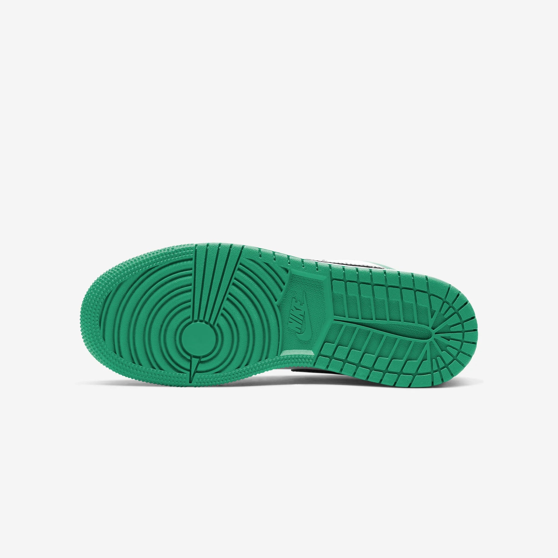 Jordan 1 Low White Lucky Green Tumbled Leather (GS)