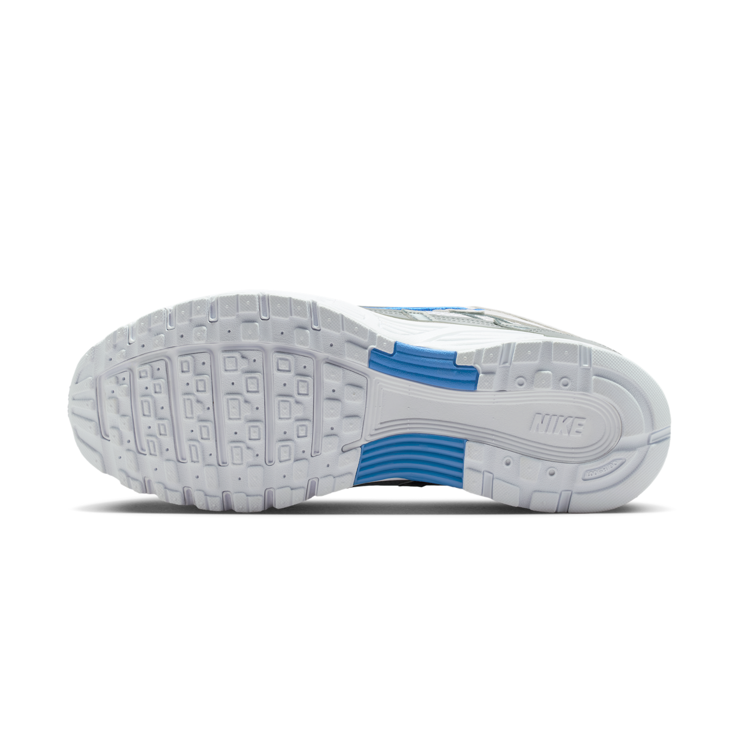 Nike P-6000 White Metallic Silver Blue