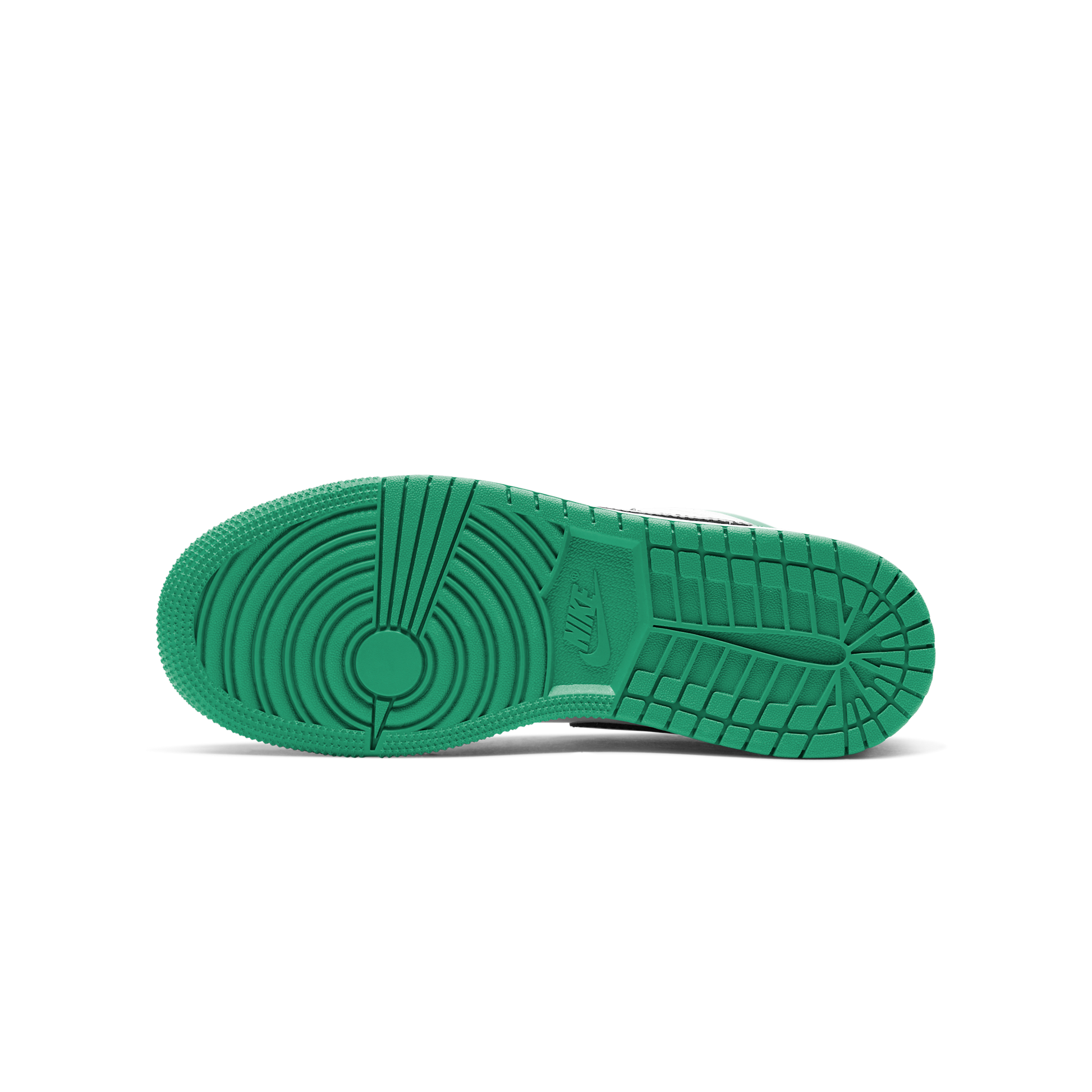Jordan 1 Low White Lucky Green Tumbled Leather (GS)