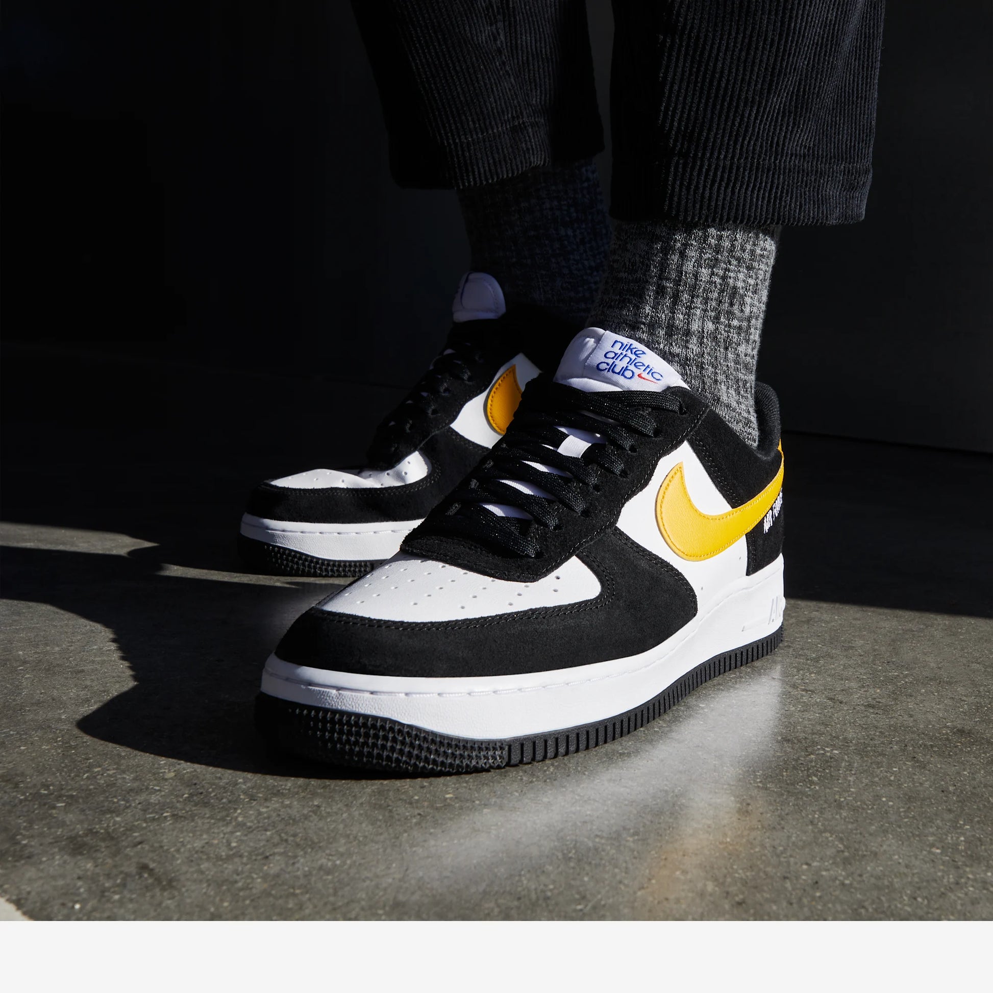 Nike Air Force 1 Low '07 LV8 Athletic Club Black University Gold