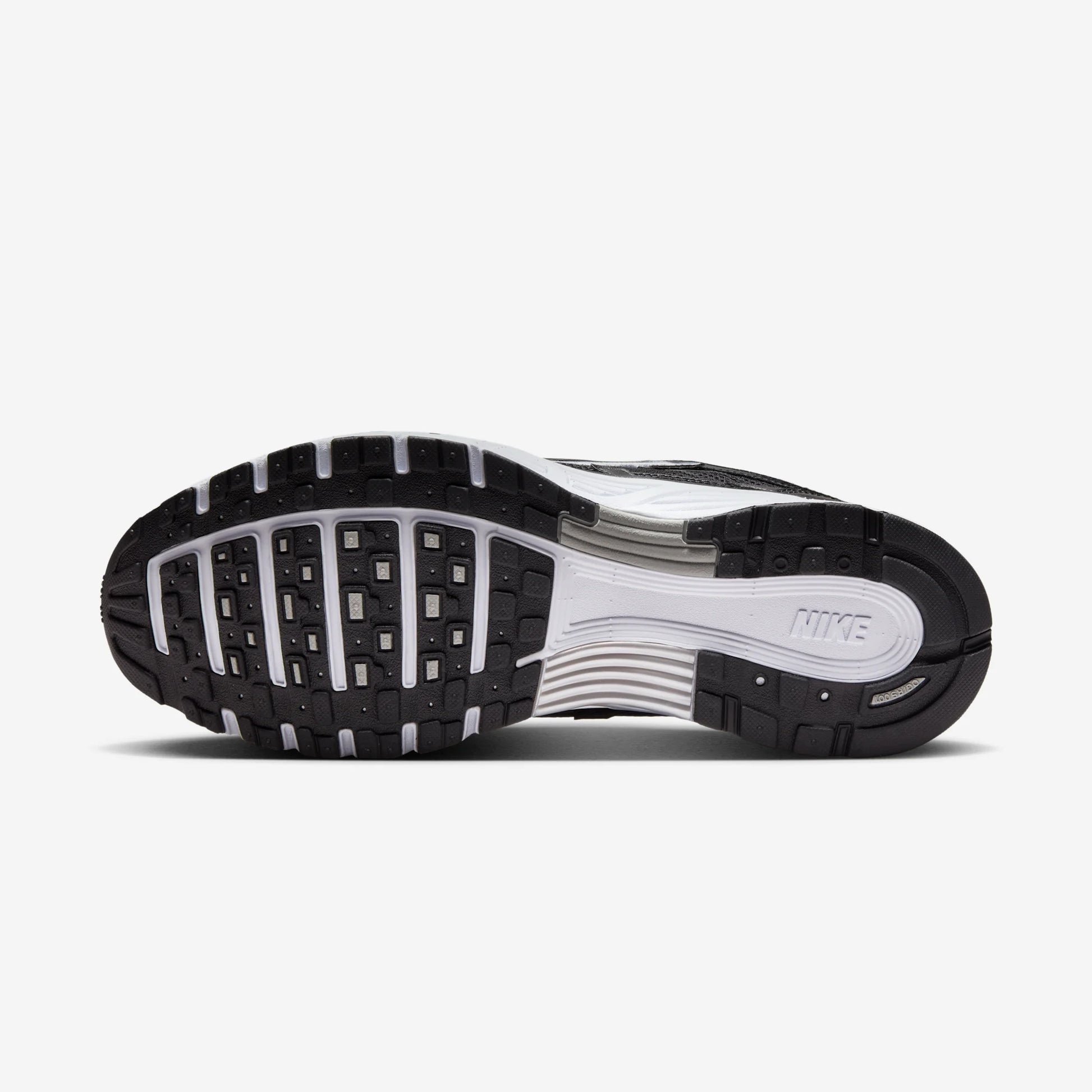 Nike P-6000 Black White Metallic Silver
