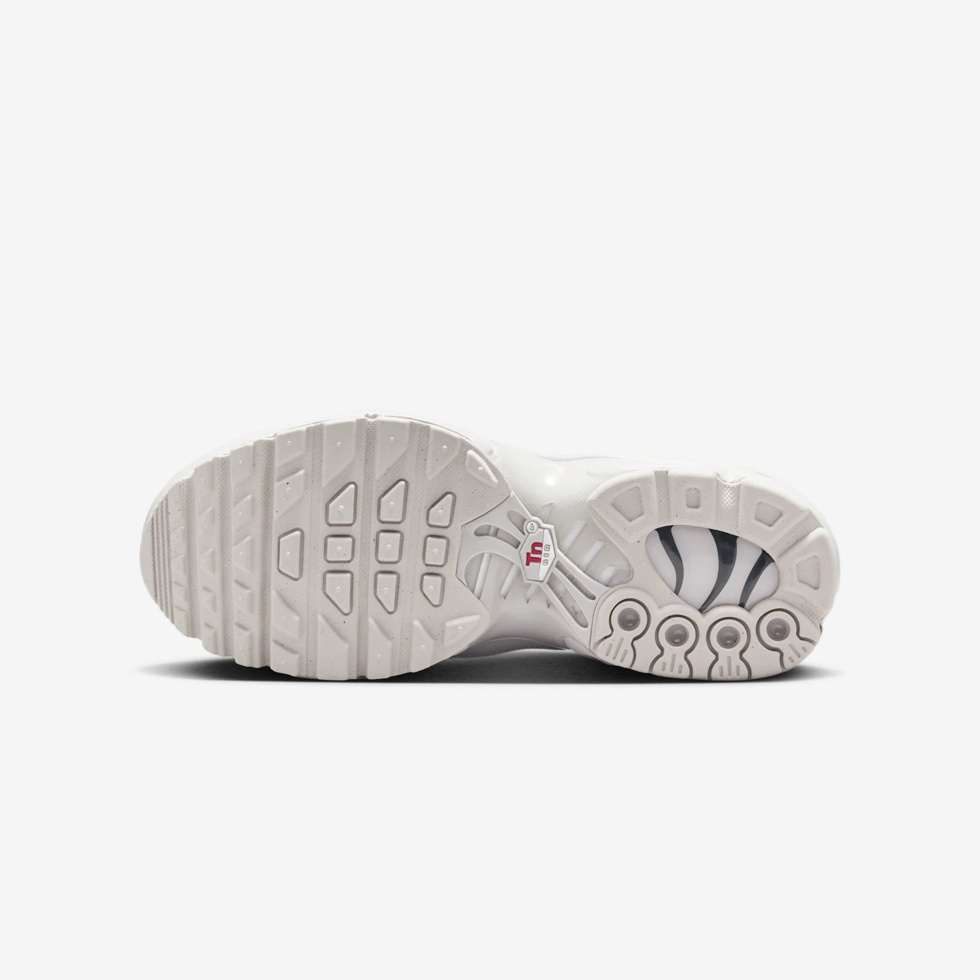 Nike Air Max Plus Light Iron Ore Gym Red Smoke Grey Metallic Silver (GS)
