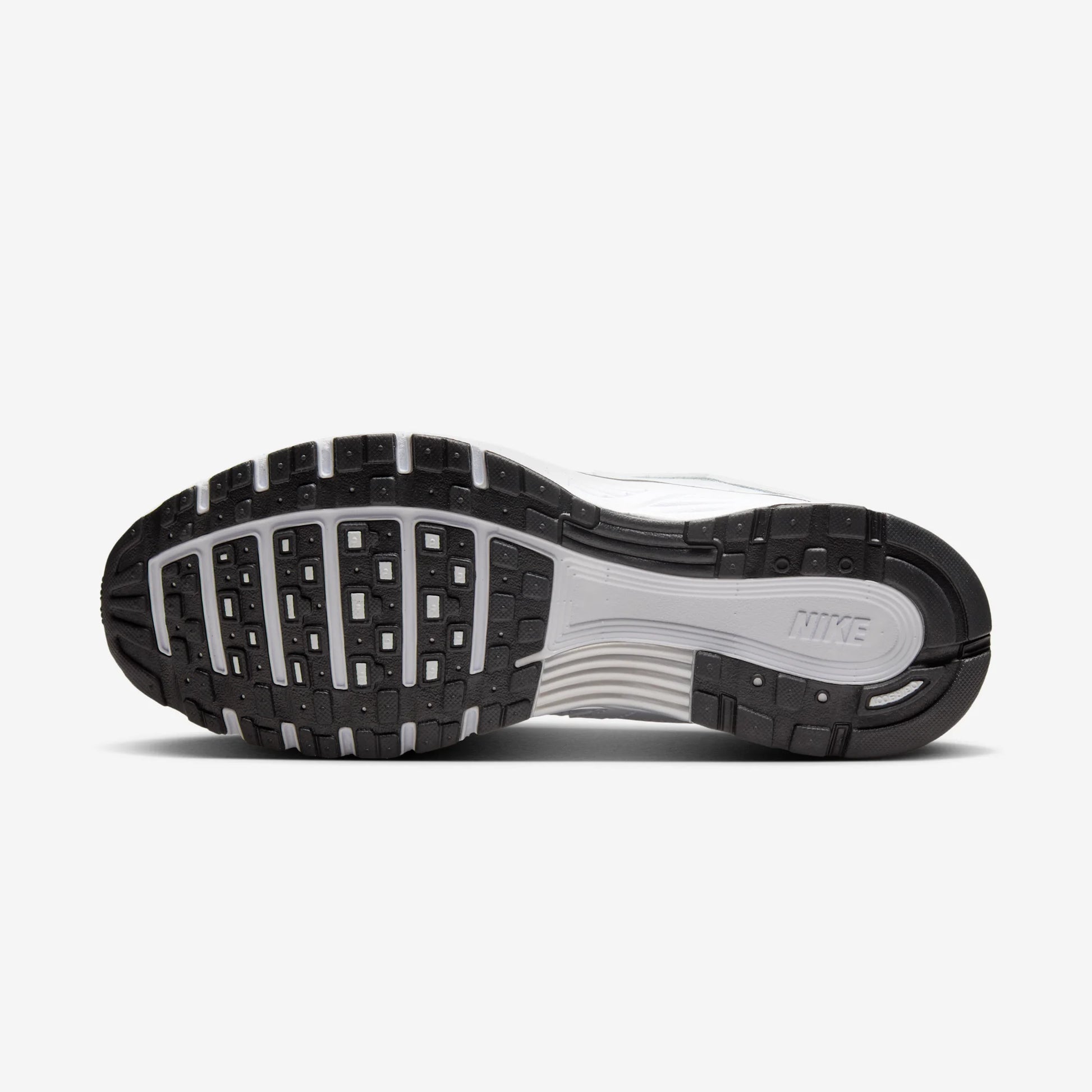 Nike P-6000 White Metallic Silver Black
