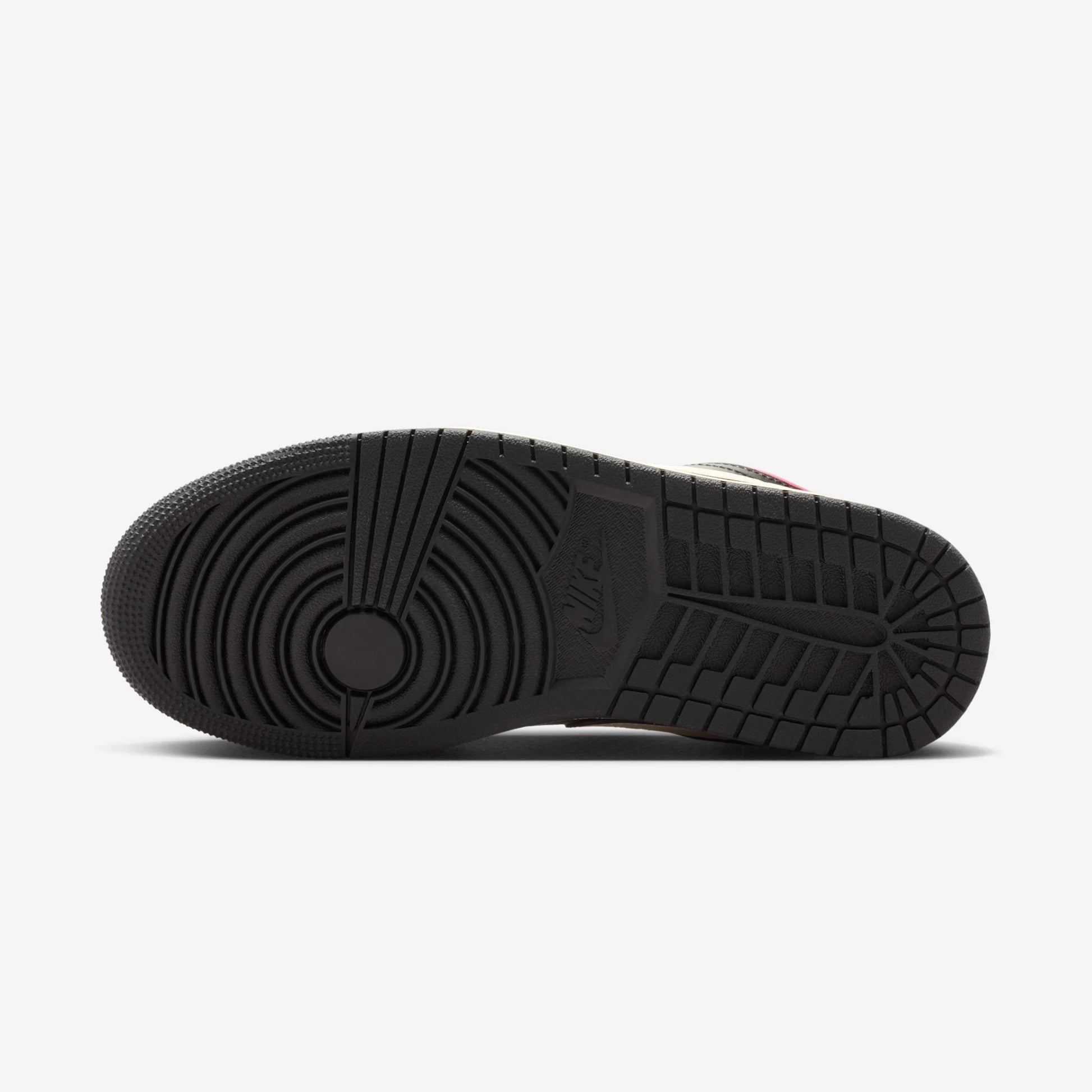 Jordan 1 Low Mystic Hibiscus Black (Women's)