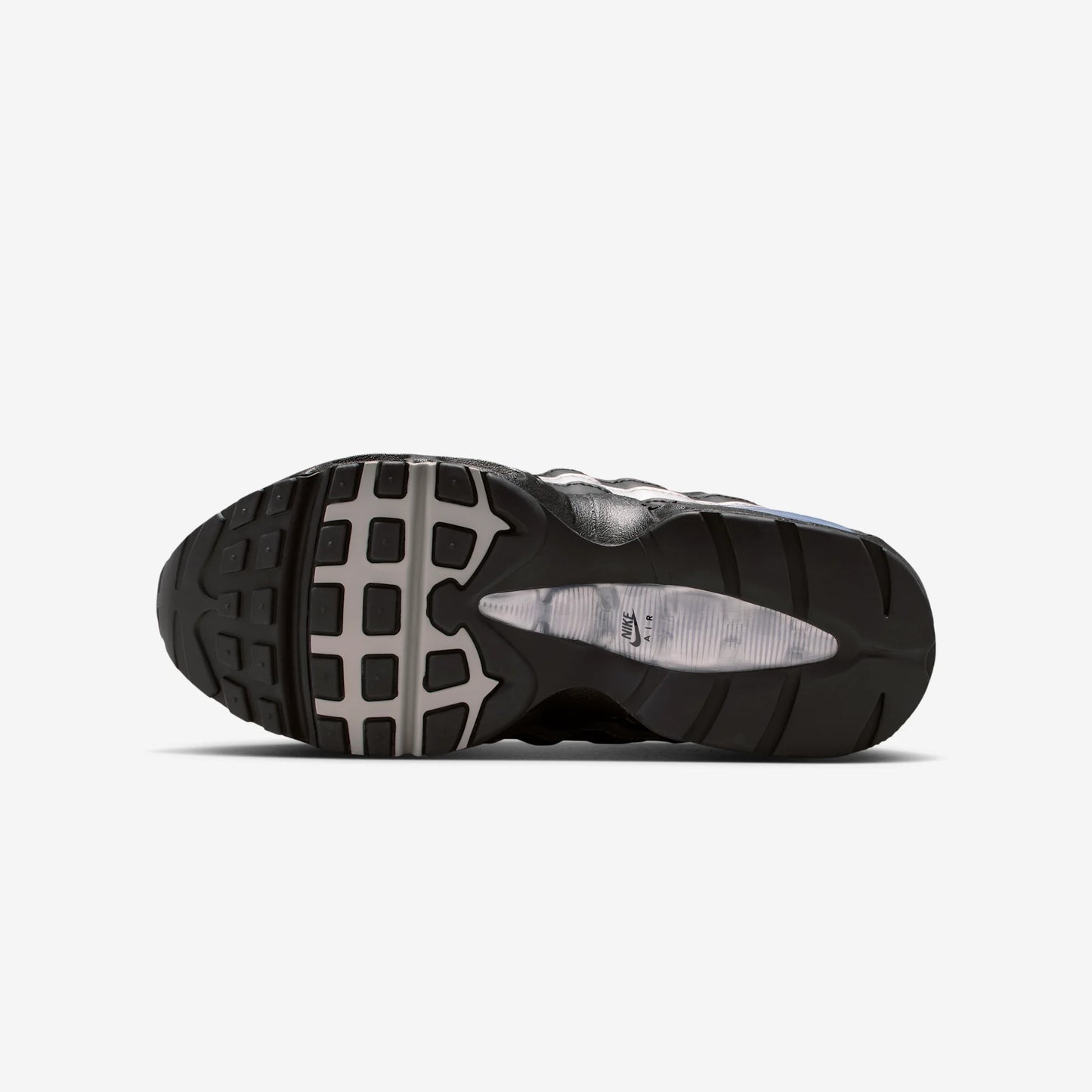 Nike Air Max 95 Black White Metallic Silver (GS)