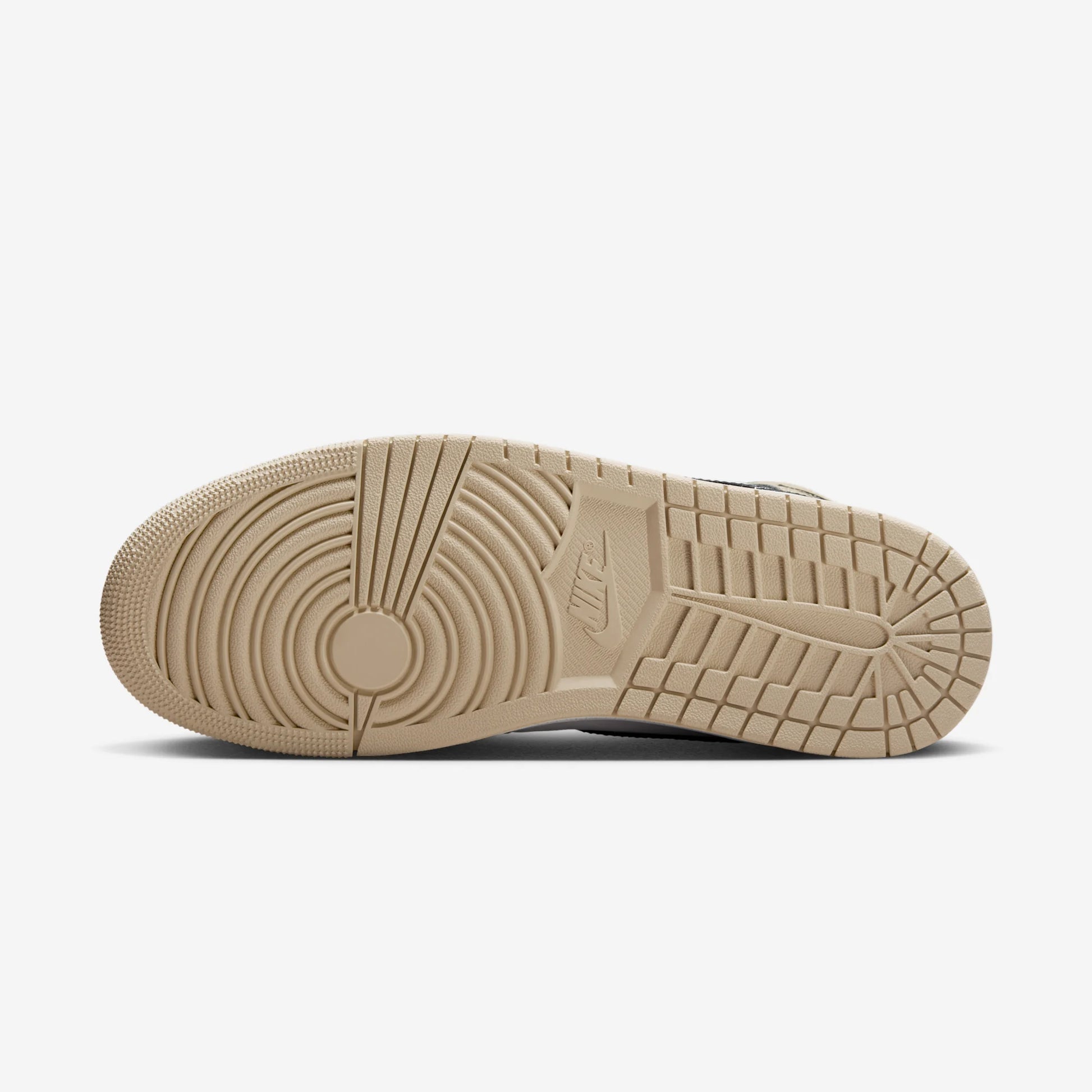 Jordan 1 Mid Summit White Off Noir Rattan