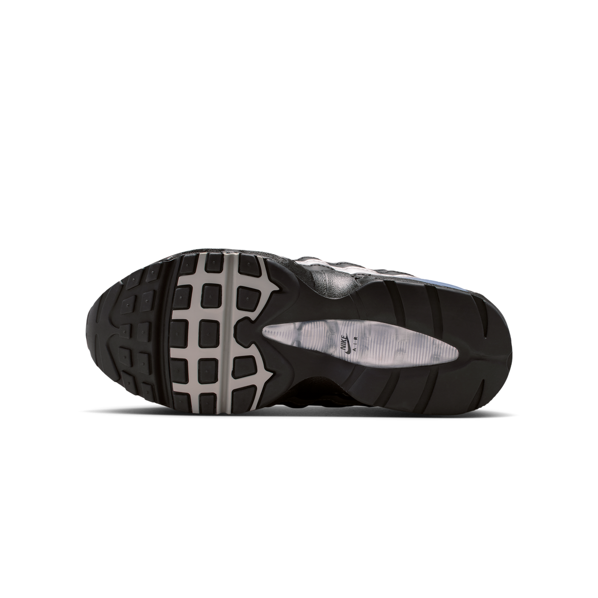 Nike Air Max 95 Black White Metallic Silver (GS)