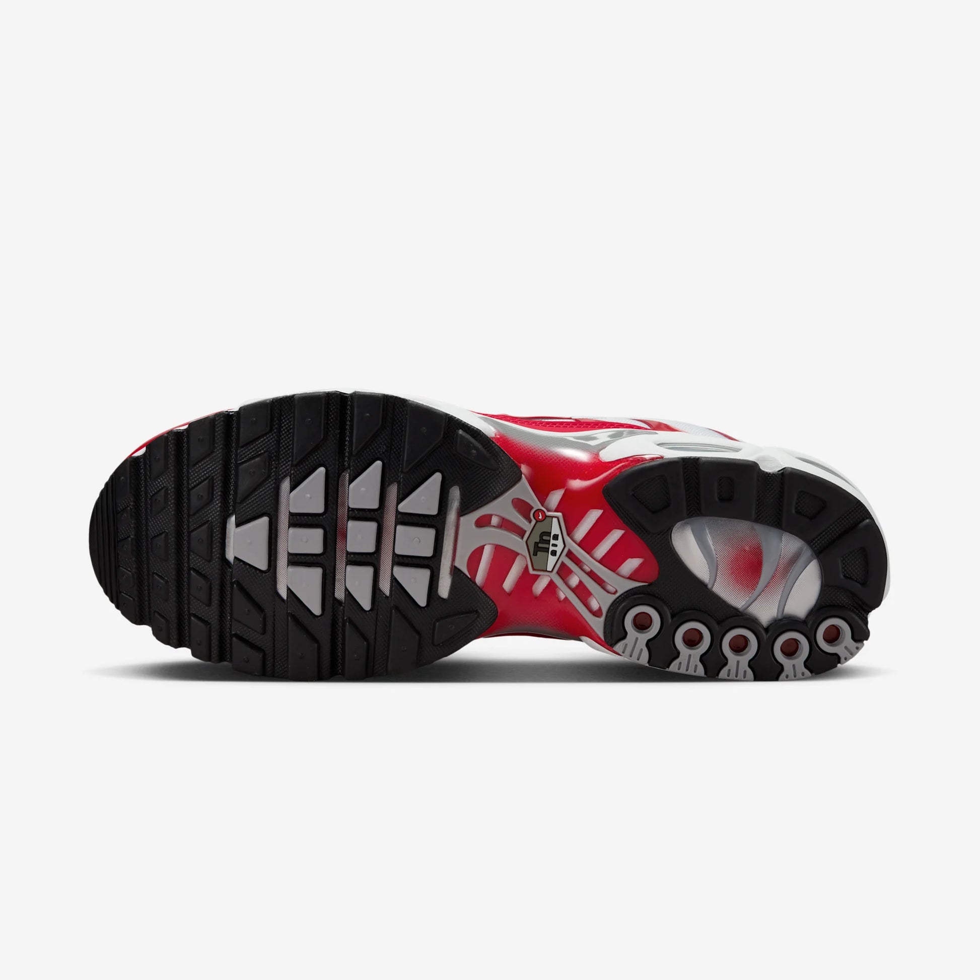 Nike Air Max Plus White University Red Wolf Grey