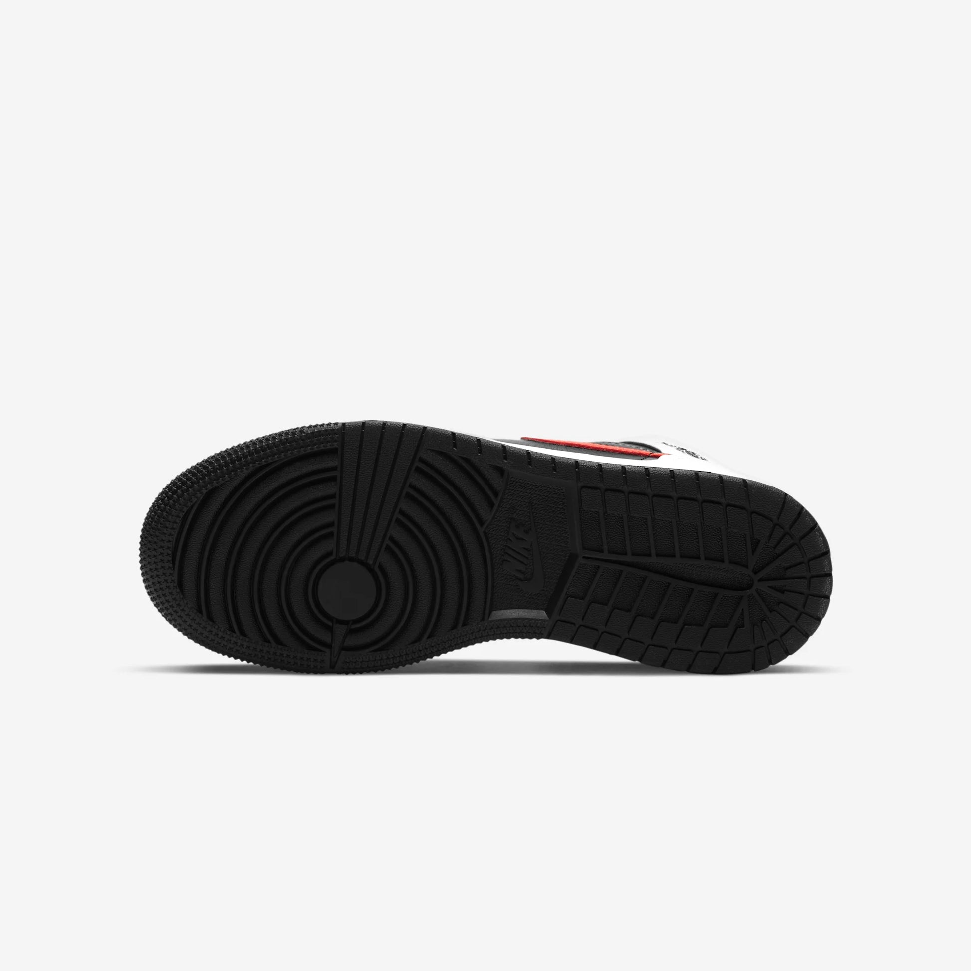 Jordan 1 Mid White Black Chile Red (GS)
