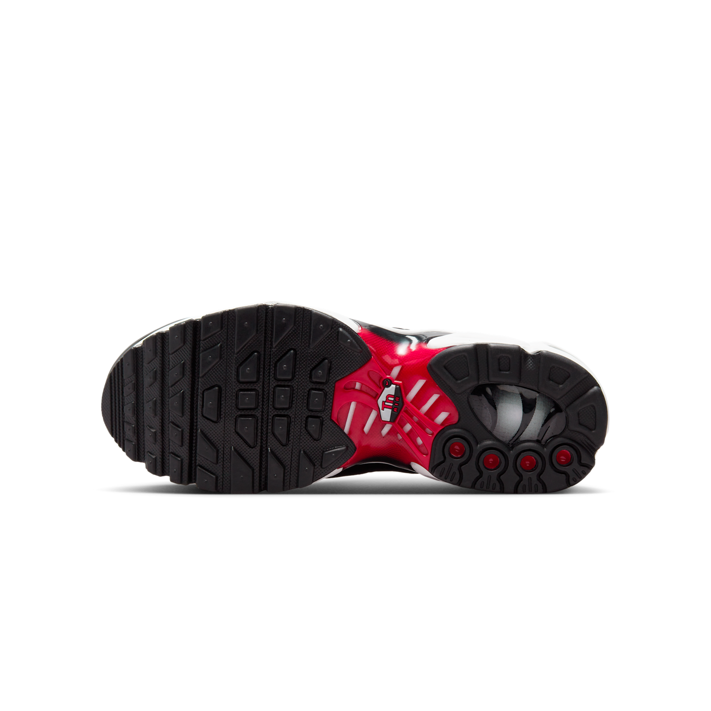 Nike Air Max Plus Pure Platinum Black White University Red (GS)