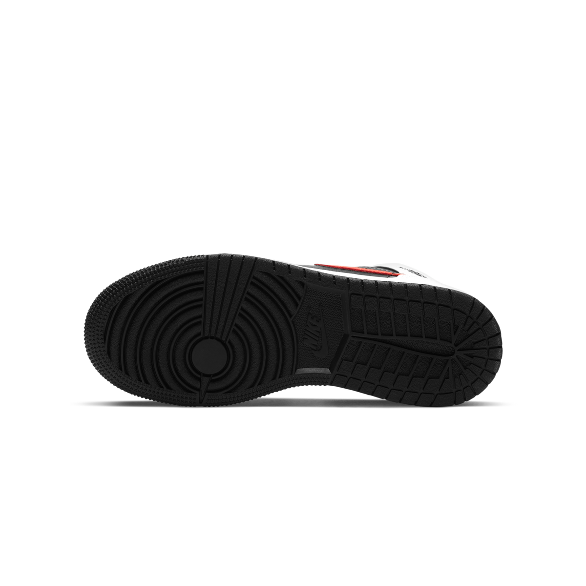 Jordan 1 Mid White Black Chile Red (GS)