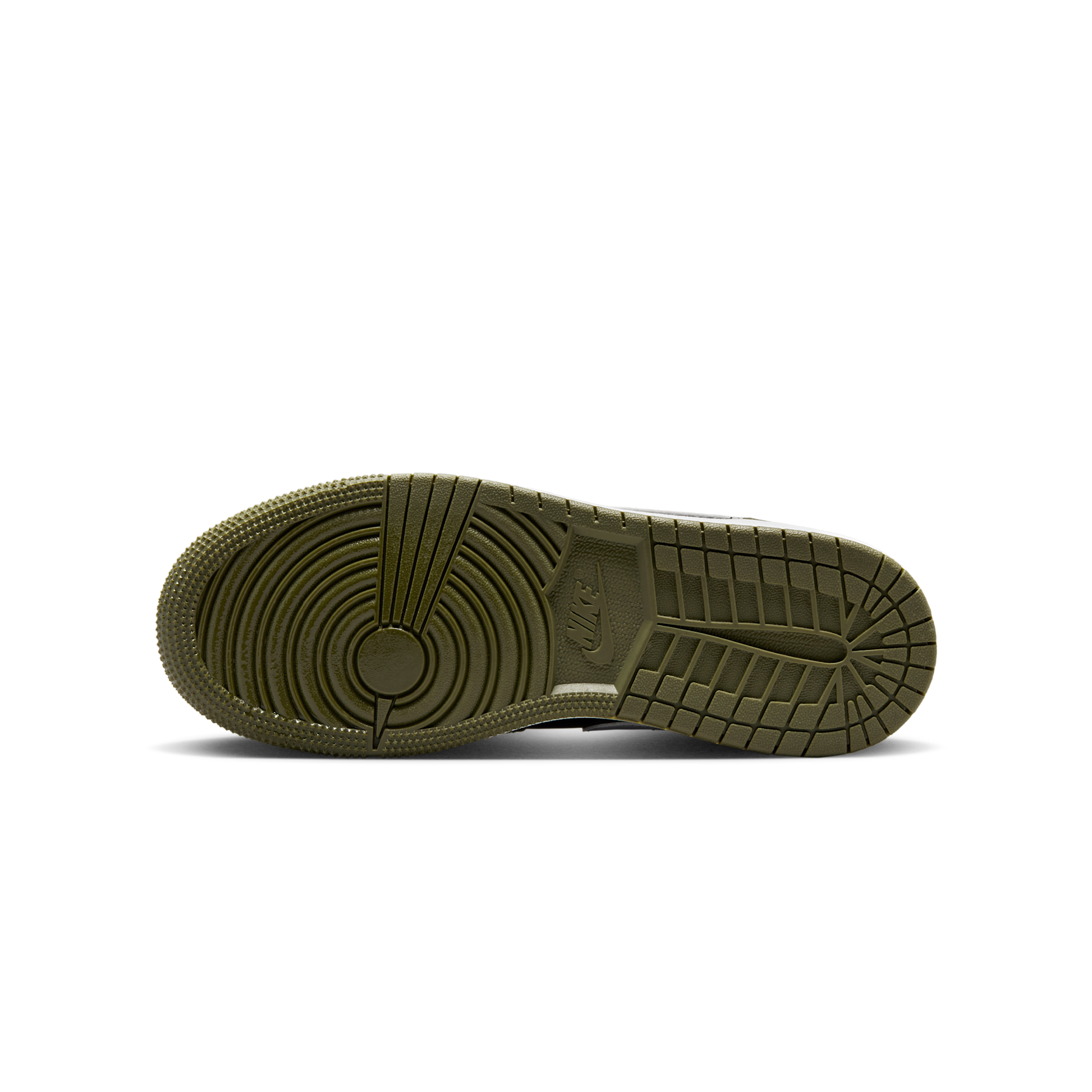 Jordan 1 Mid Black White Olive