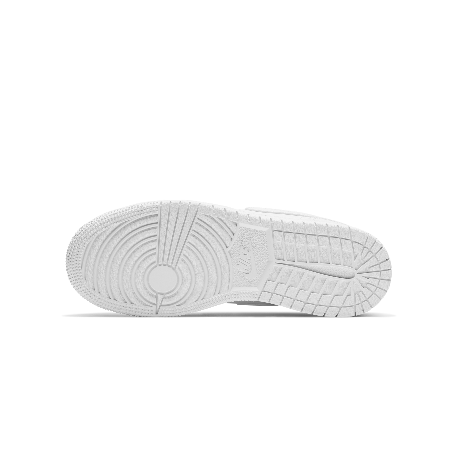 Jordan 1 Low Triple White Tumbled Leather (GS)