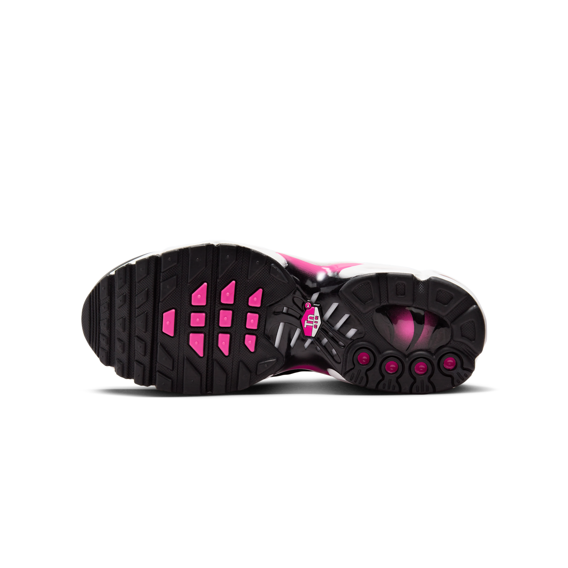 Nike Air Max Plus Black White Laser Fuchsia (GS)