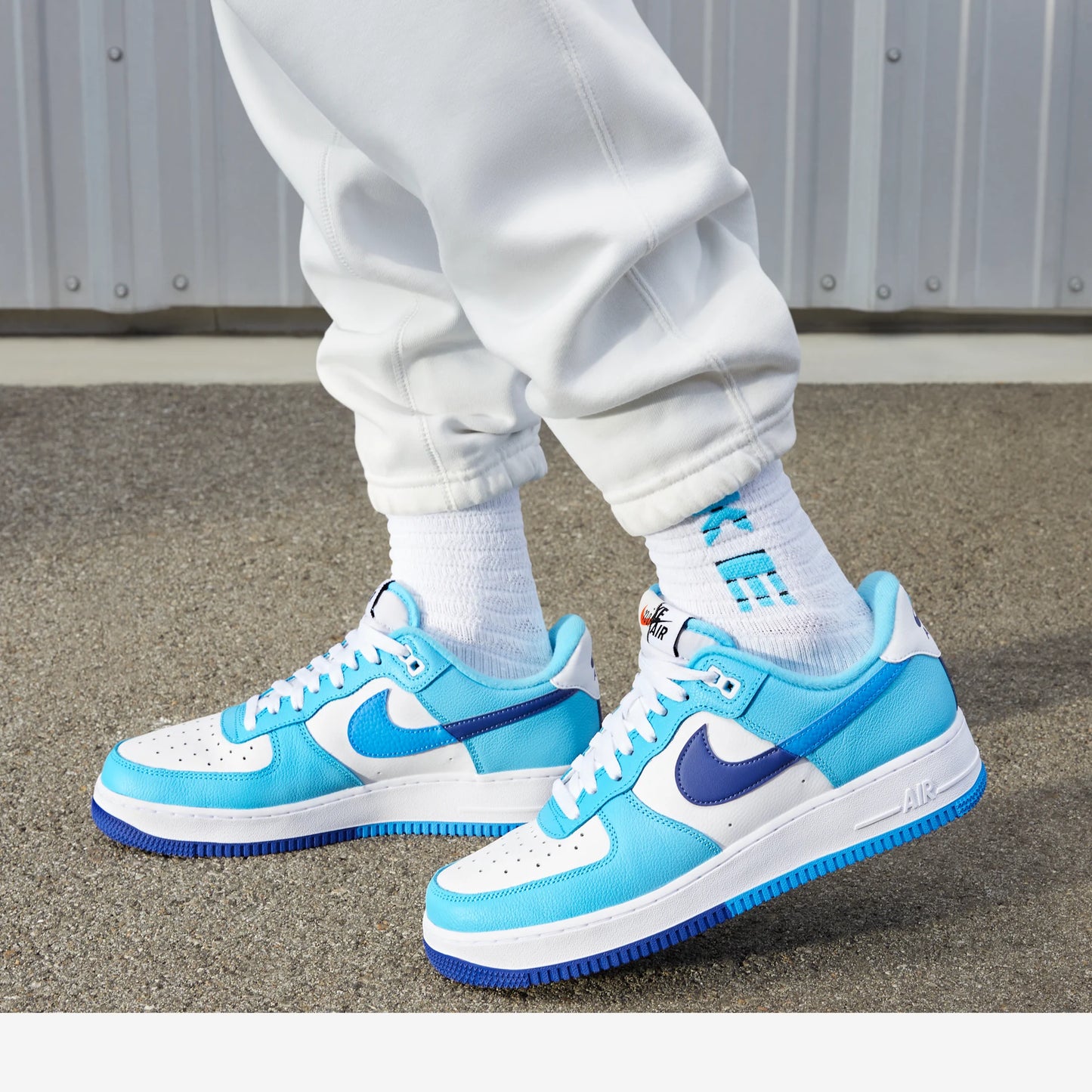 Nike Air Force 1 Low '07 LV8 Split Light Photo Blue Deep Royal
