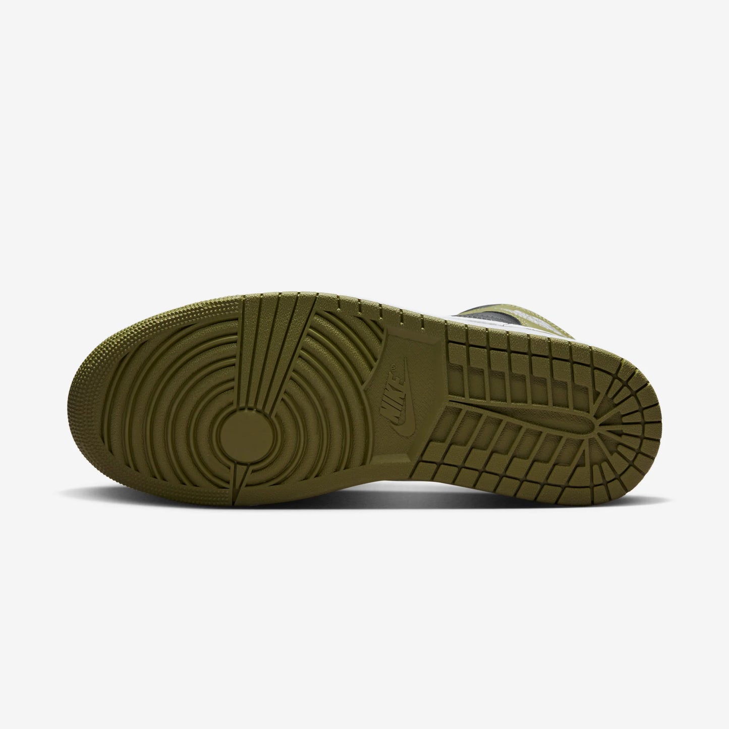 Jordan 1 Mid Black White Olive