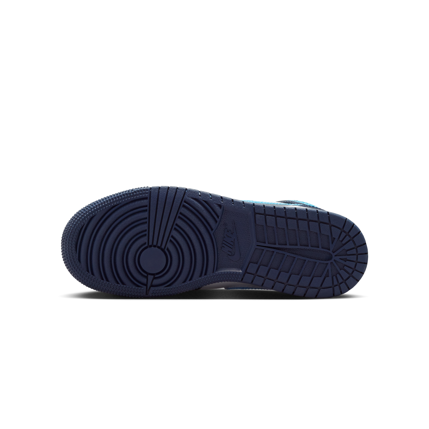 Jordan 1 Mid Obsidian Dark Powder Blue (GS)