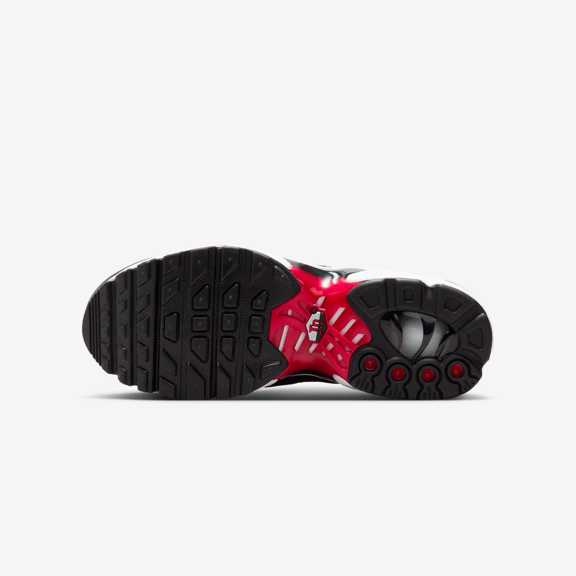 Nike Air Max Plus Pure Platinum Black White University Red (GS)
