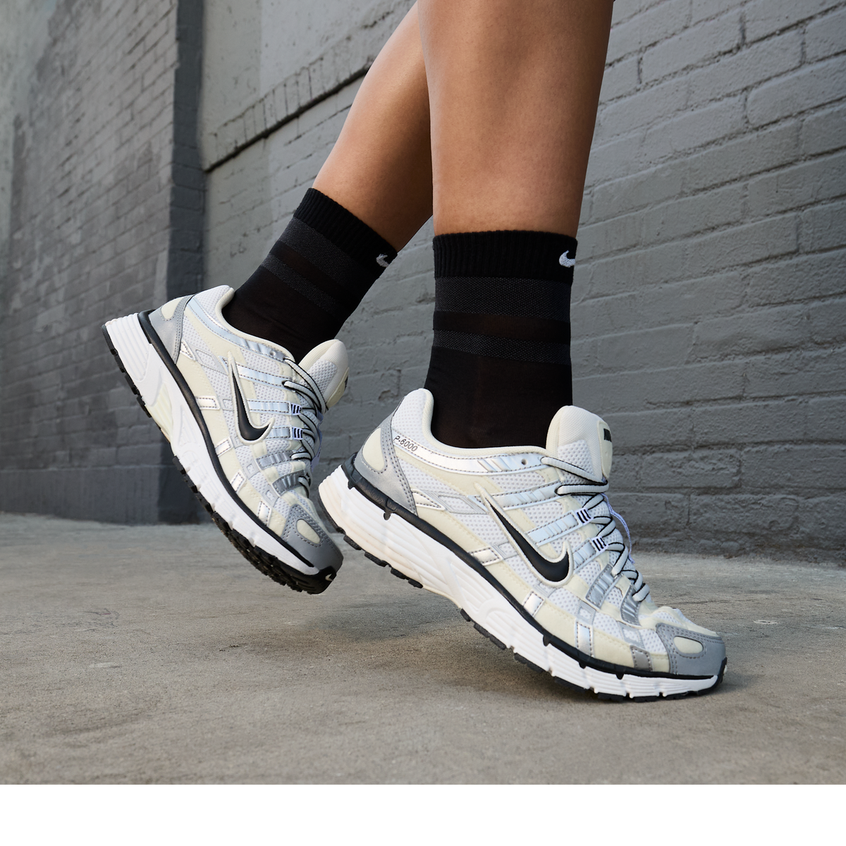 Nike P-6000 Coconut Milk Metallic Silver (Women's)