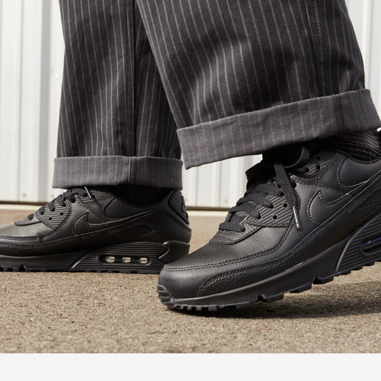 Nike Air Max 90 Leather Triple Black