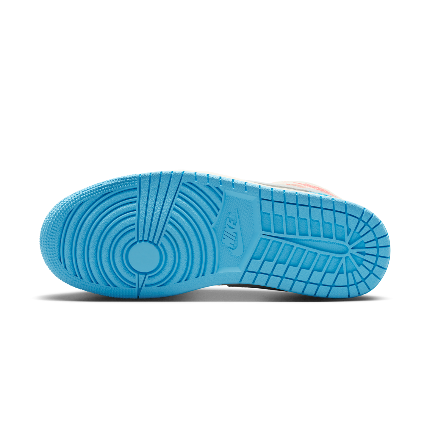 Jordan 1 Mid Sail Hot Lava Blue Chill (Women's)