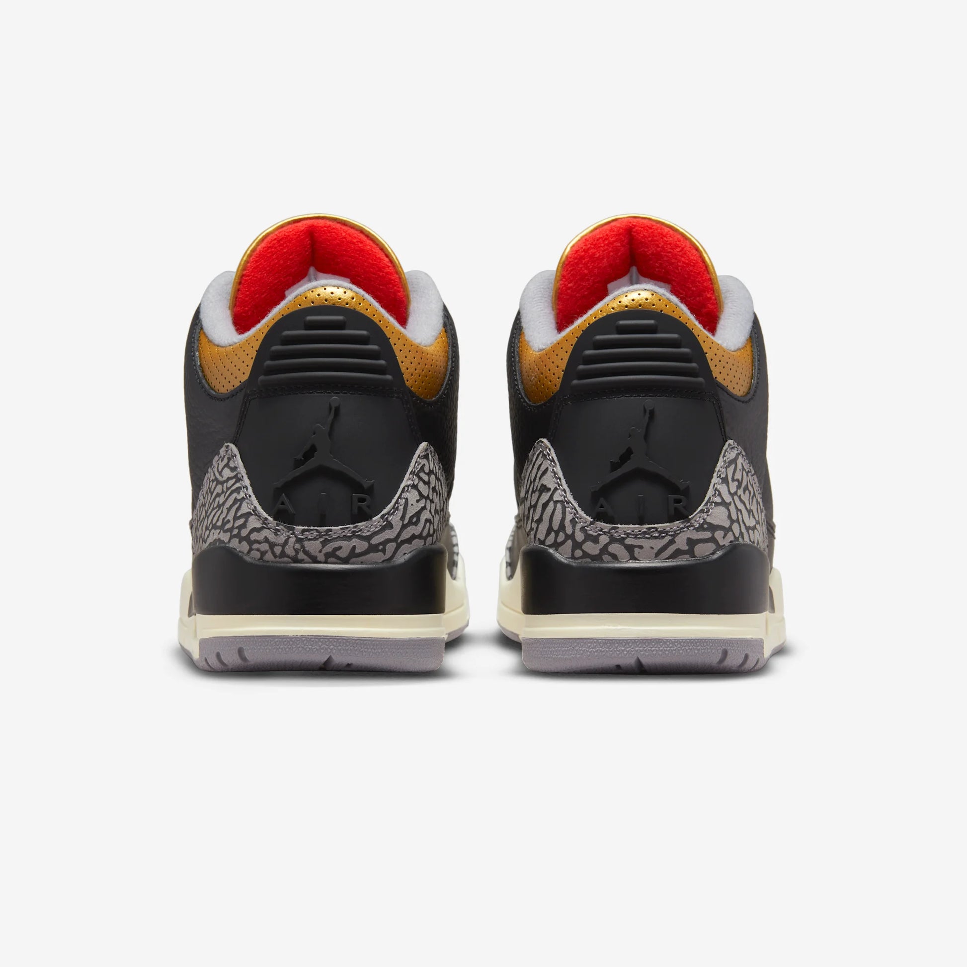 Jordan 3 Retro Black Cement Gold (Women's)
