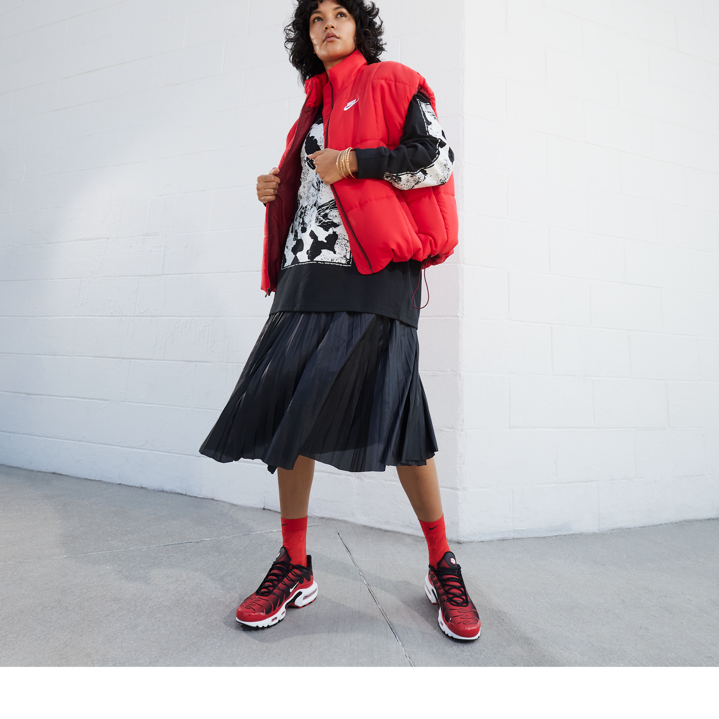 Nike Air Max Plus University Red White Black (Women's)