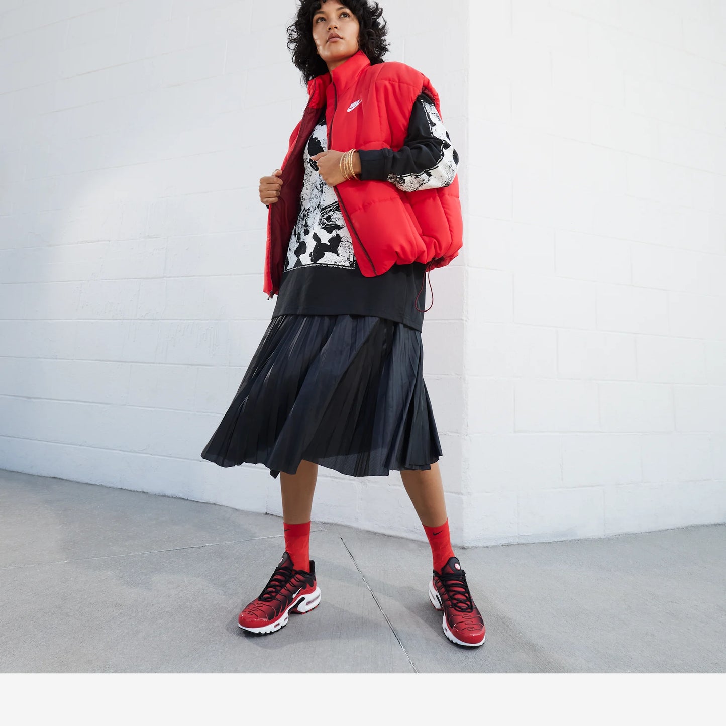 Nike Air Max Plus University Red White Black (Women's)
