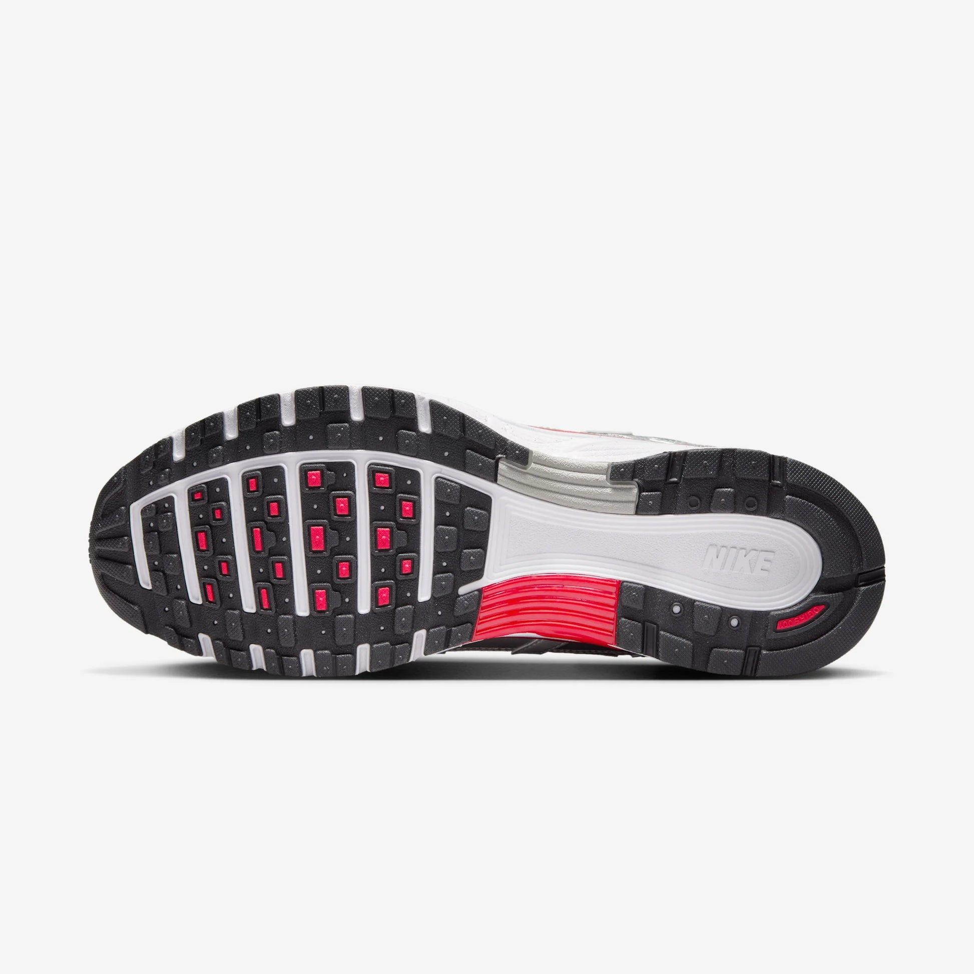 Nike P-6000 Metallic Silver Gym Red