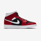 Jordan 1 Mid Gym Red Black (Women's)