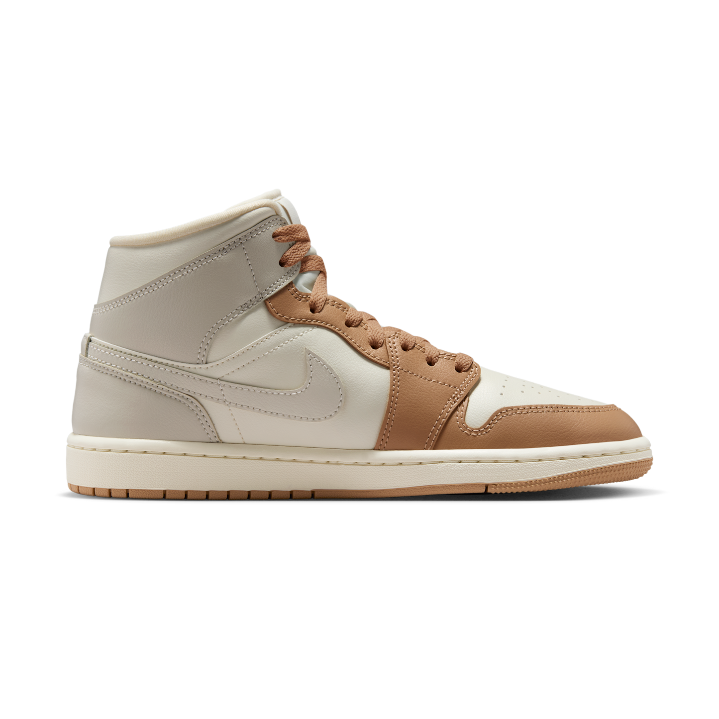 Jordan 1 Mid Tan Toe (Women's)