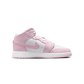 Jordan 1 Mid Pink Foam Fire Red (GS)