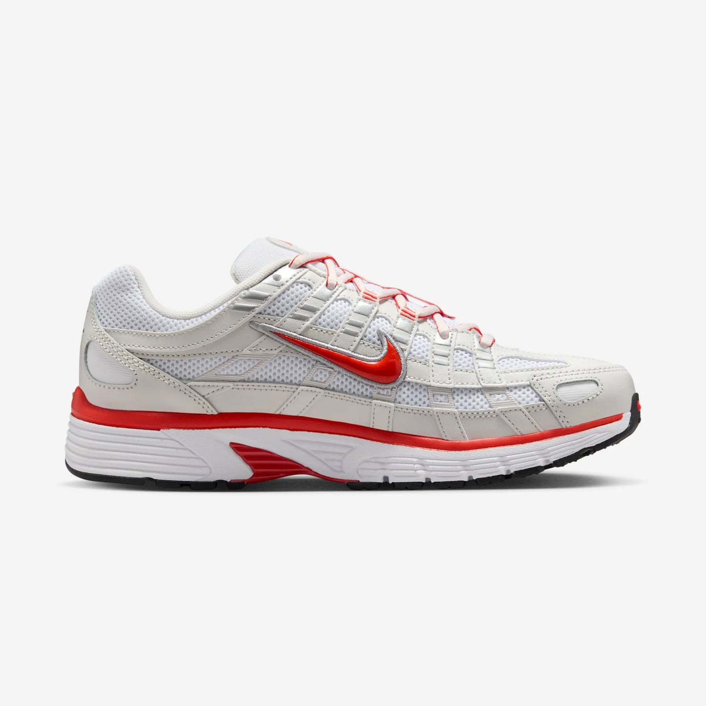 Nike P-6000 White Platinum Tint Black Picante Red (Women's)