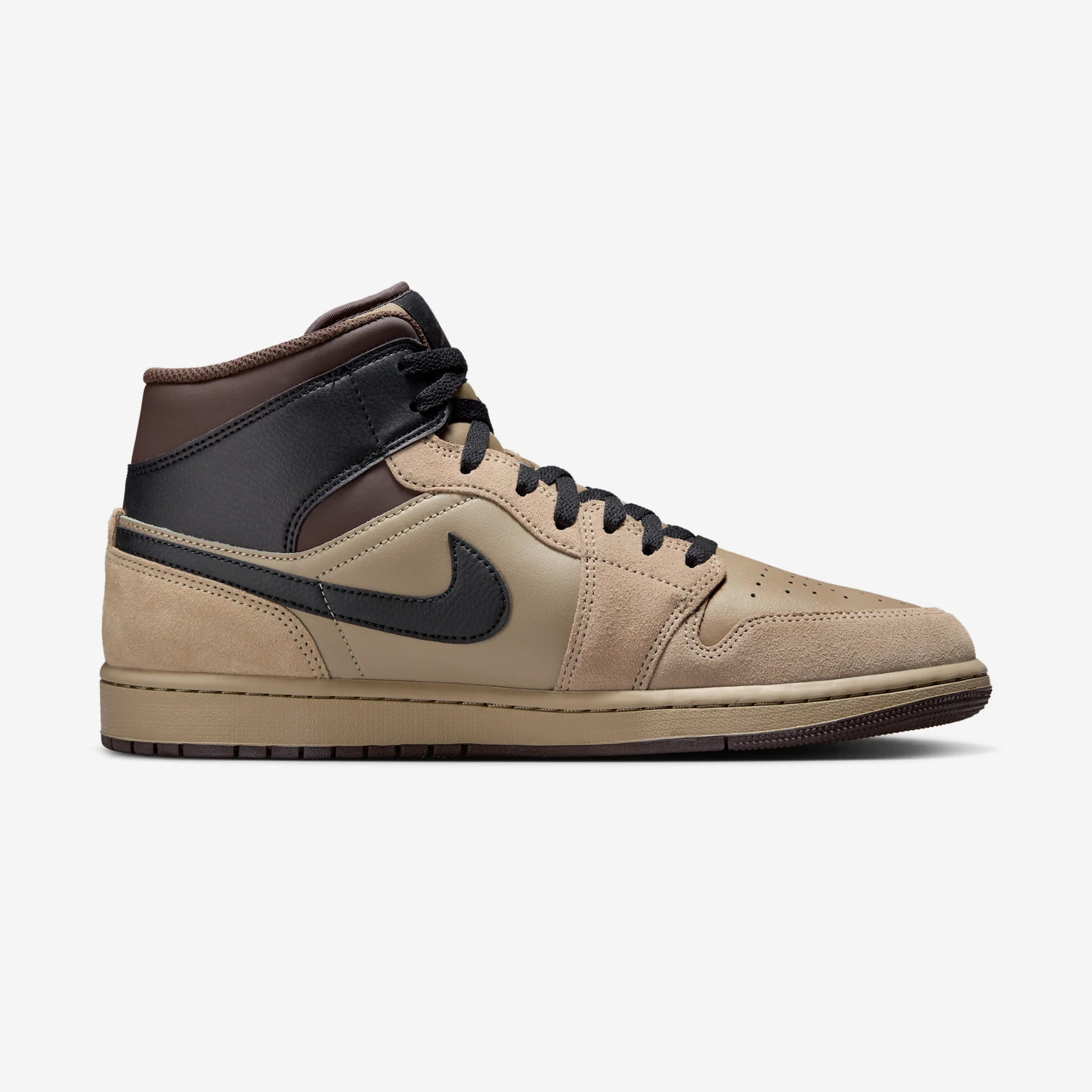 Jordan 1 Mid Khaki Baroque Brown