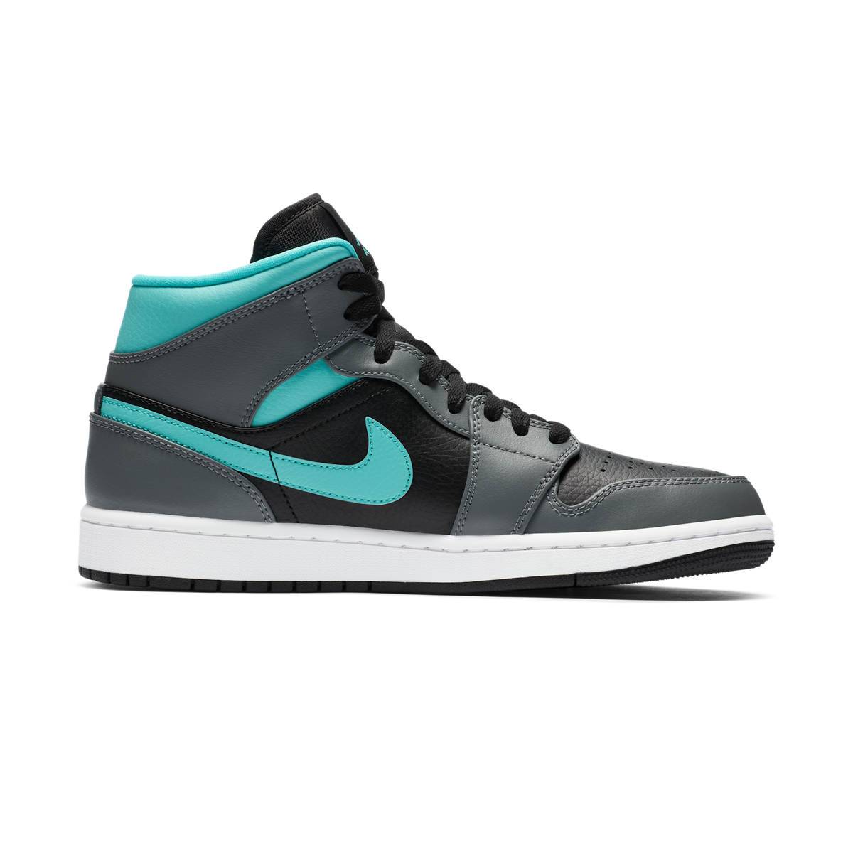 Jordan 1 Mid Grey Aqua