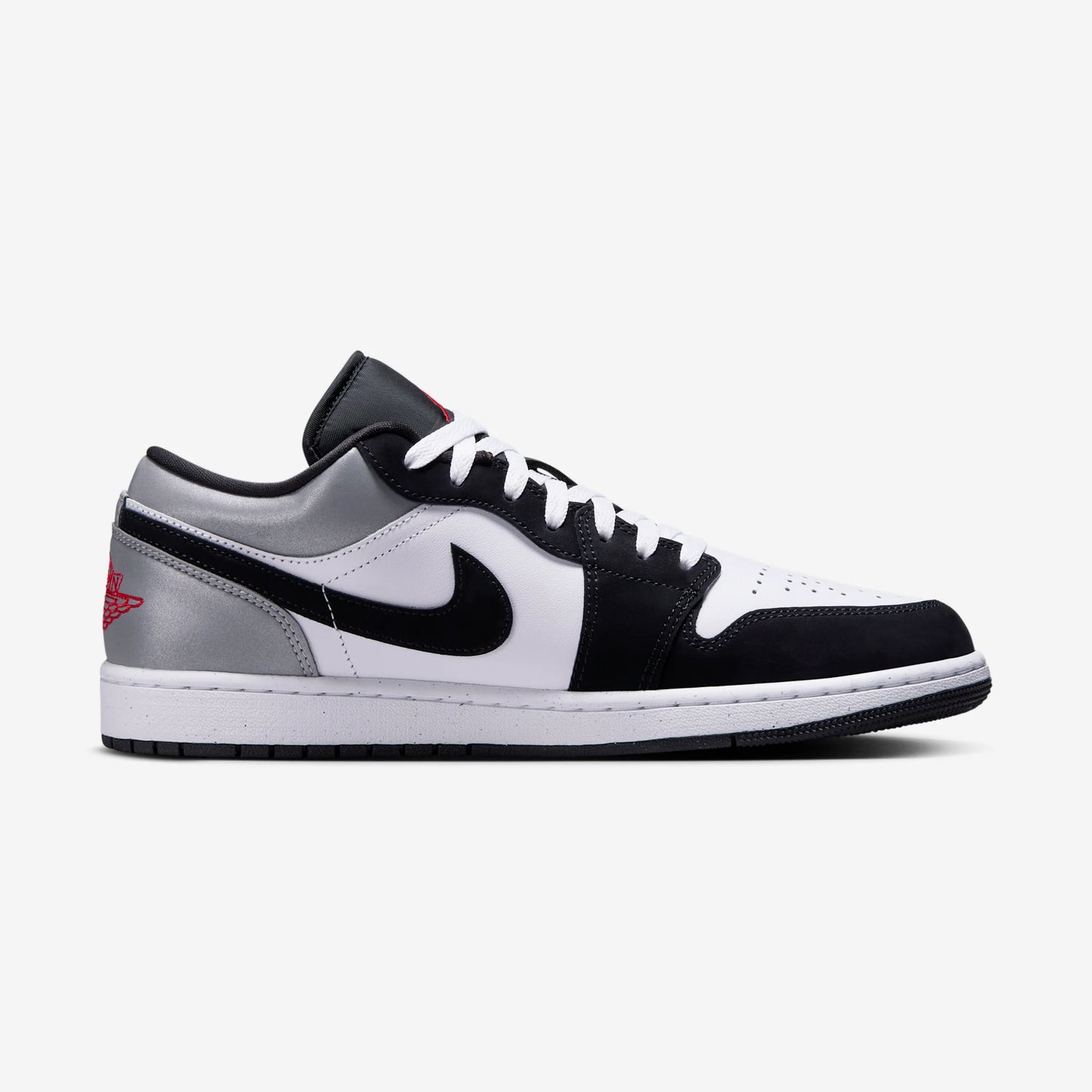 Jordan 1 Low SE White Fire Red Black Matte Silver