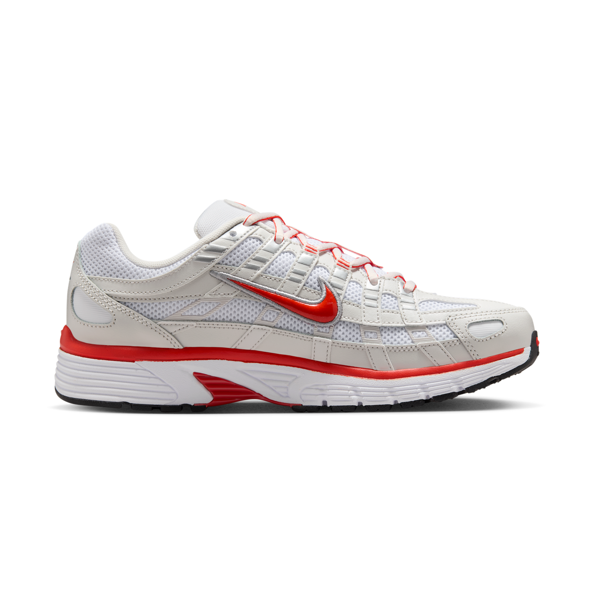 Nike P-6000 White Platinum Tint Black Picante Red (Women's)