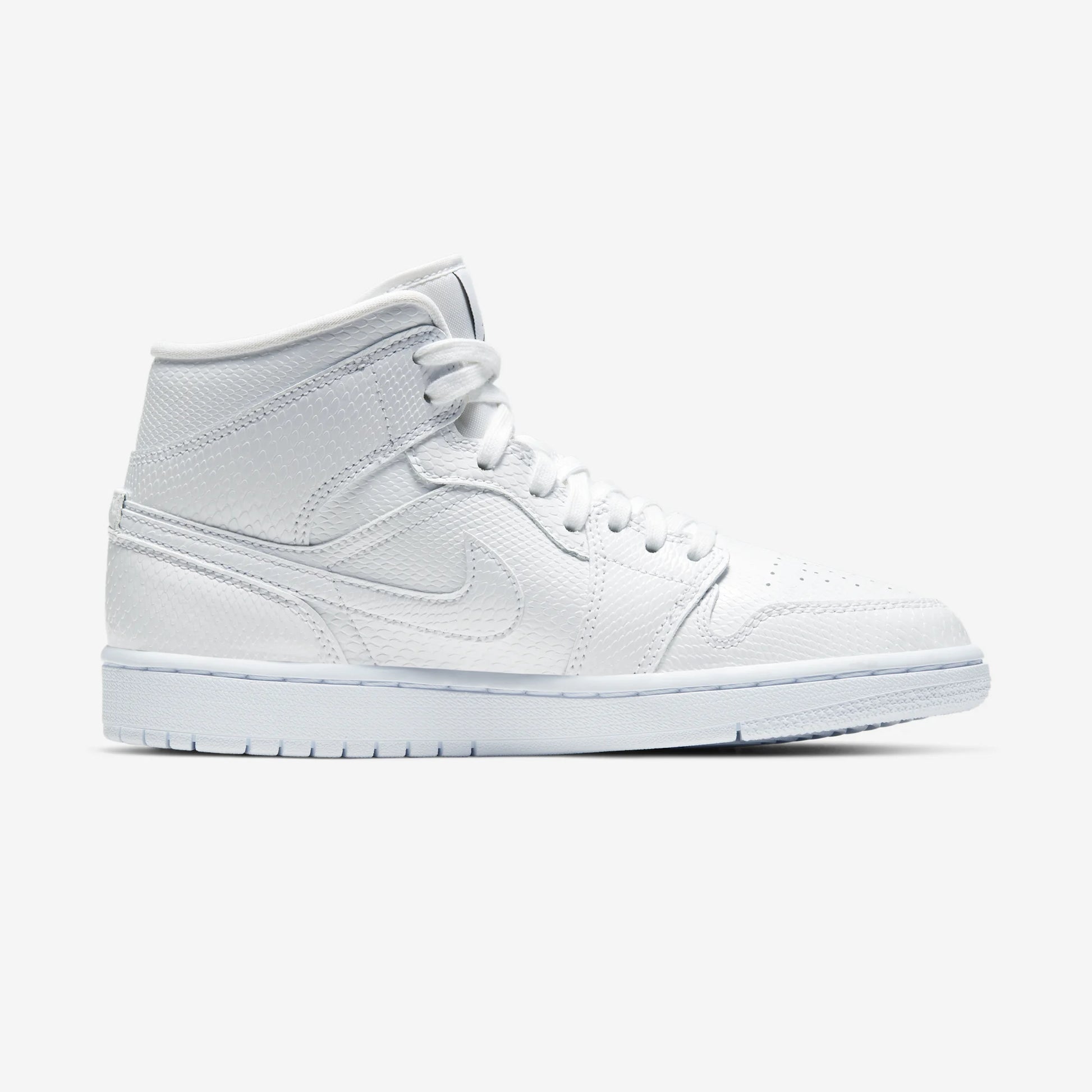 Jordan 1 Mid White Snakeskin (Women's)