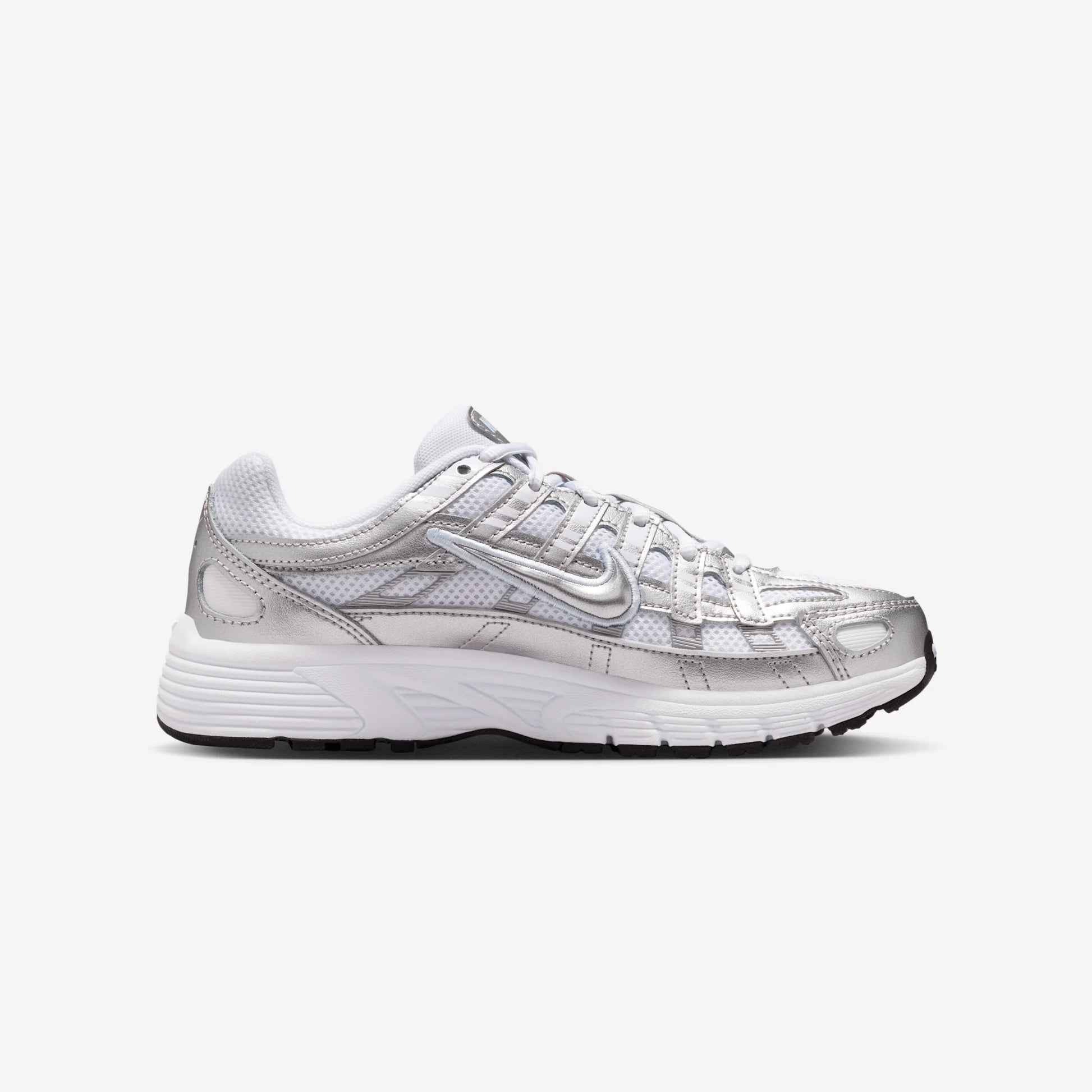 Nike P-6000 White Metallic Silver (GS)