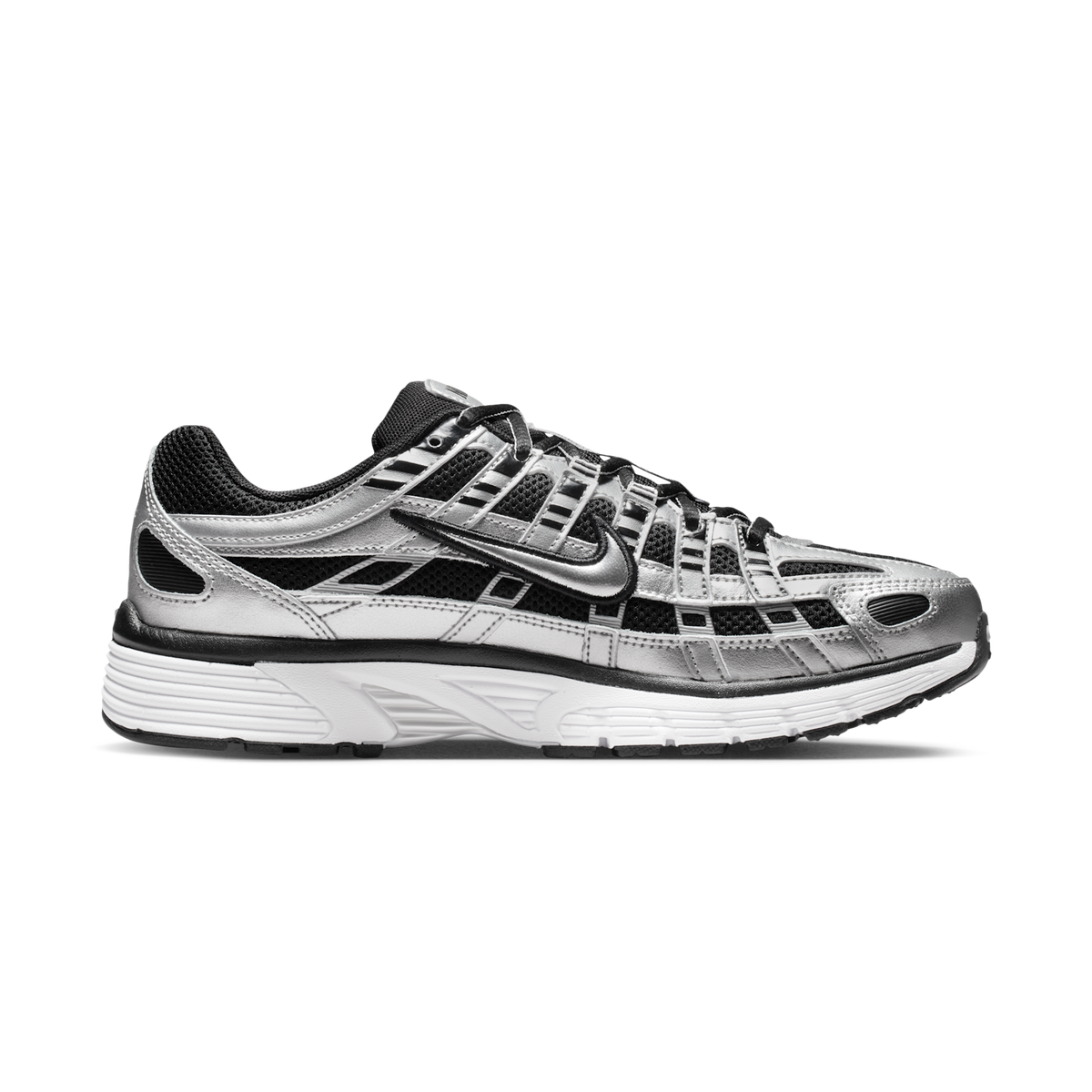 Nike P-6000 Metallic Silver Black White (Women's)