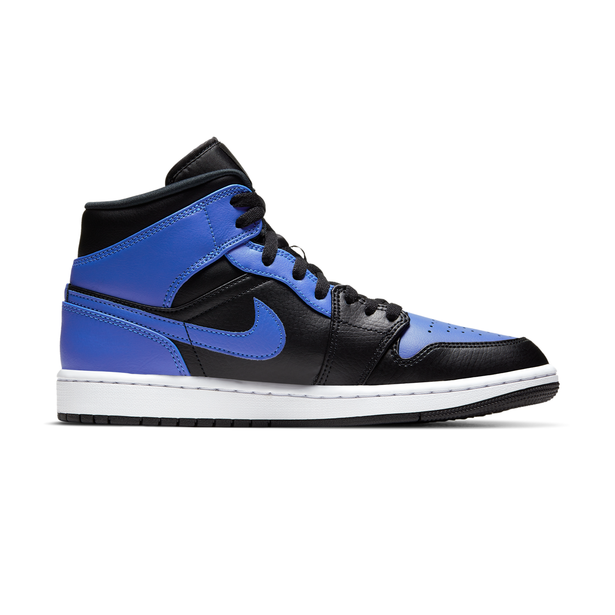 Jordan 1 Mid Hyper Royal Tumbled Leather