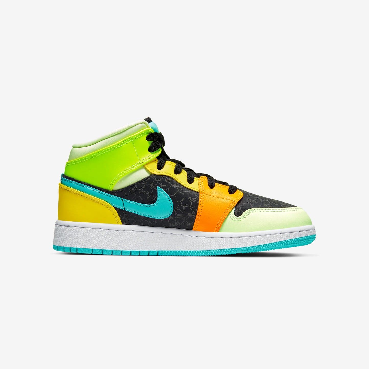 Jordan 1 Mid SE Aurora Green (GS)