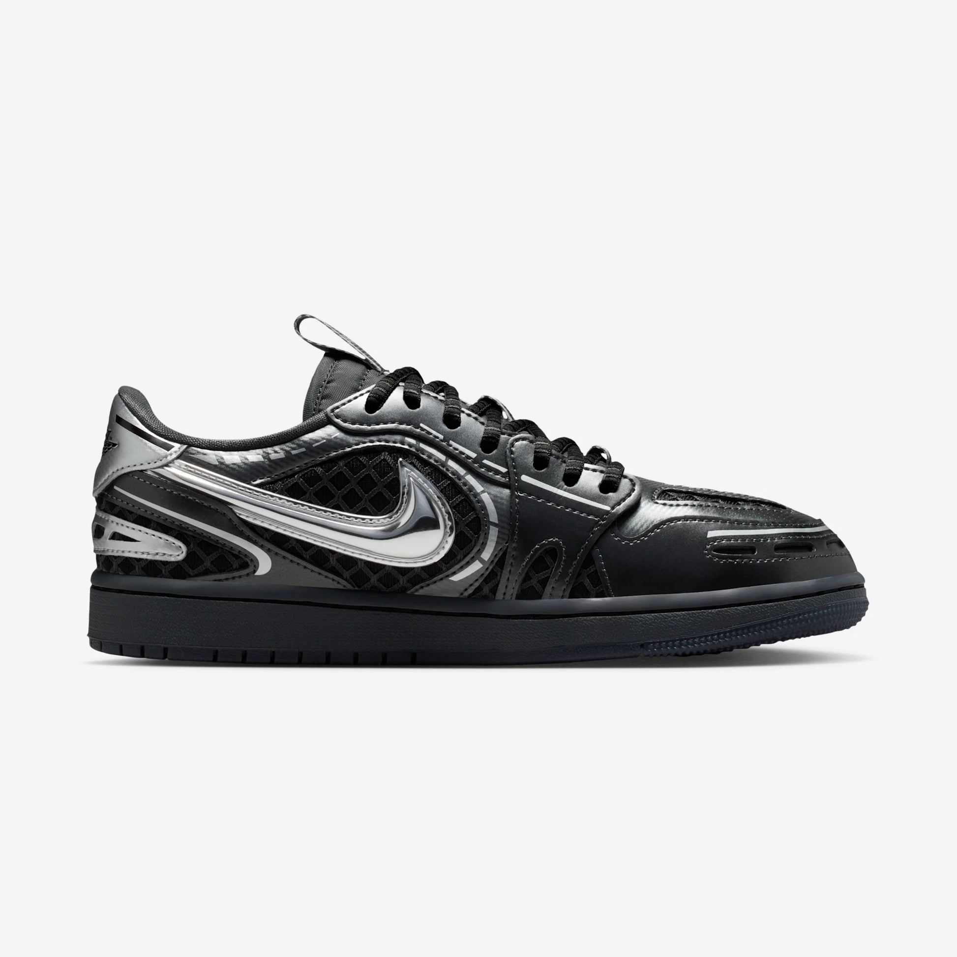 Jordan 1 Low Method of Make V3 Black Metallic Silver (Women's)