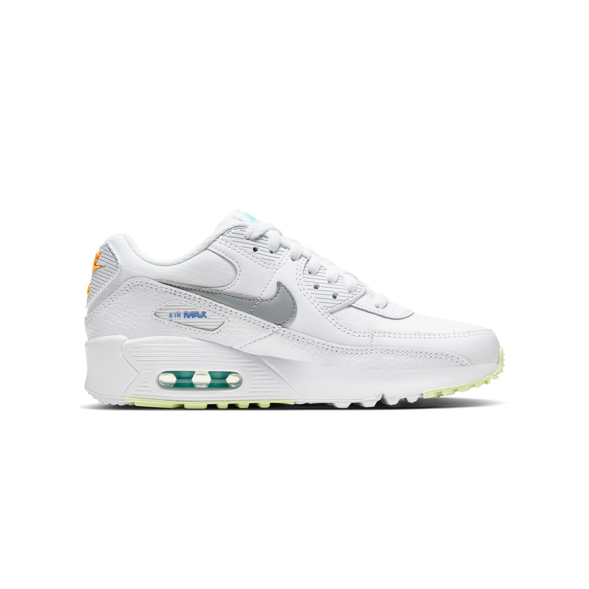 Nike Air Max 90 White Laser Orange Aurora (GS)