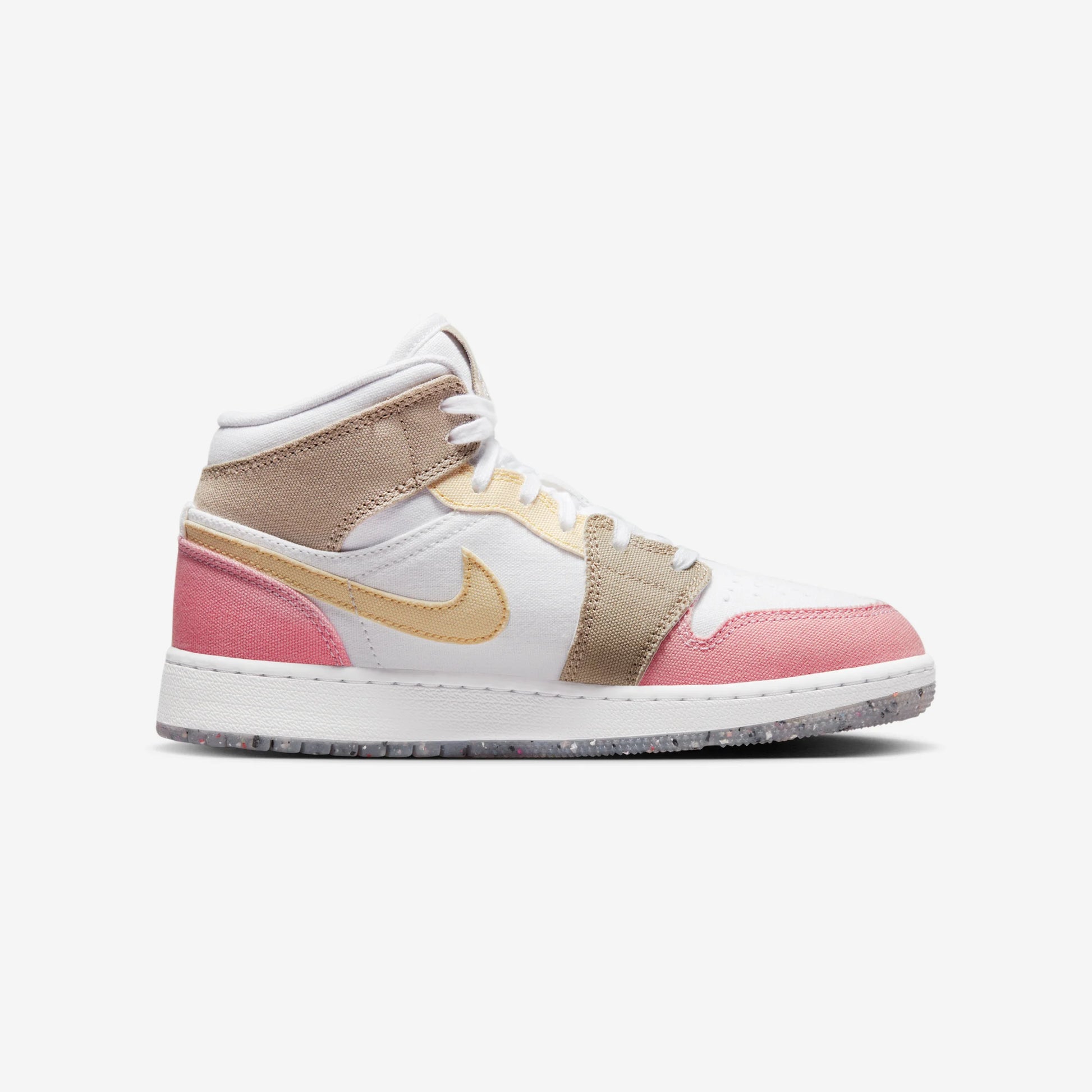 Jordan 1 Mid SE Pastel Vivid Green Grind (GS)